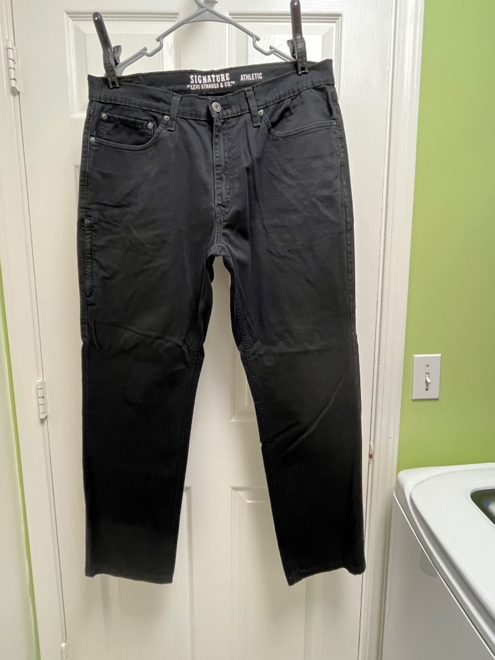 Men's Levi's Signature Black Athletic 36W x 32L - Picture 2 of 15